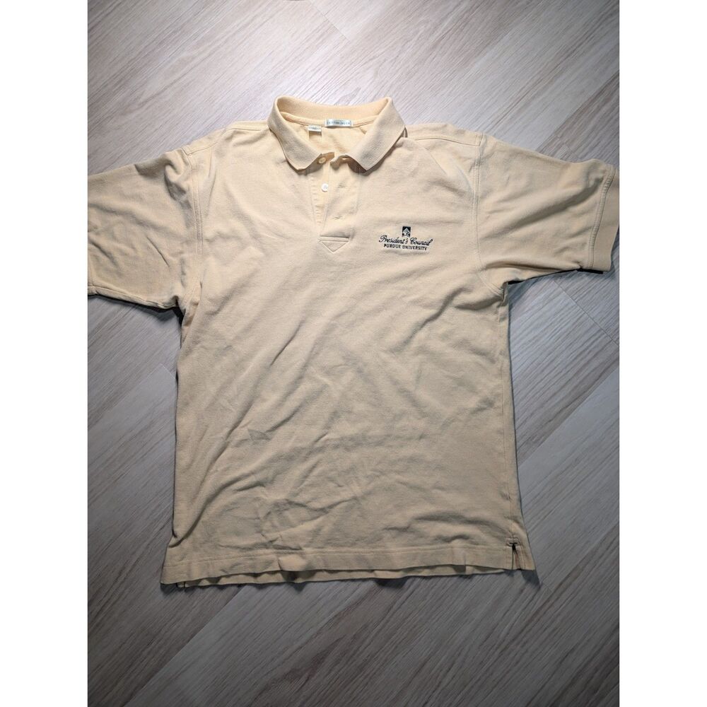Cutter & Buck Purdue University President’s Council Polo L Beige Tan Collegiate